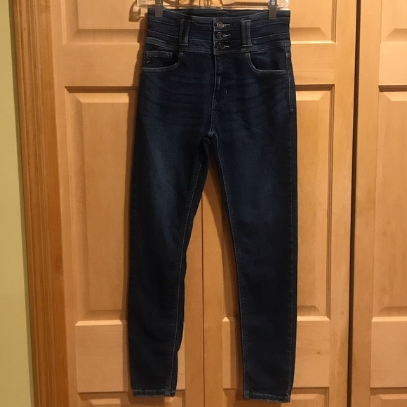 KanCan Dark Blue High Rise Jeans - Picture 1 of 8